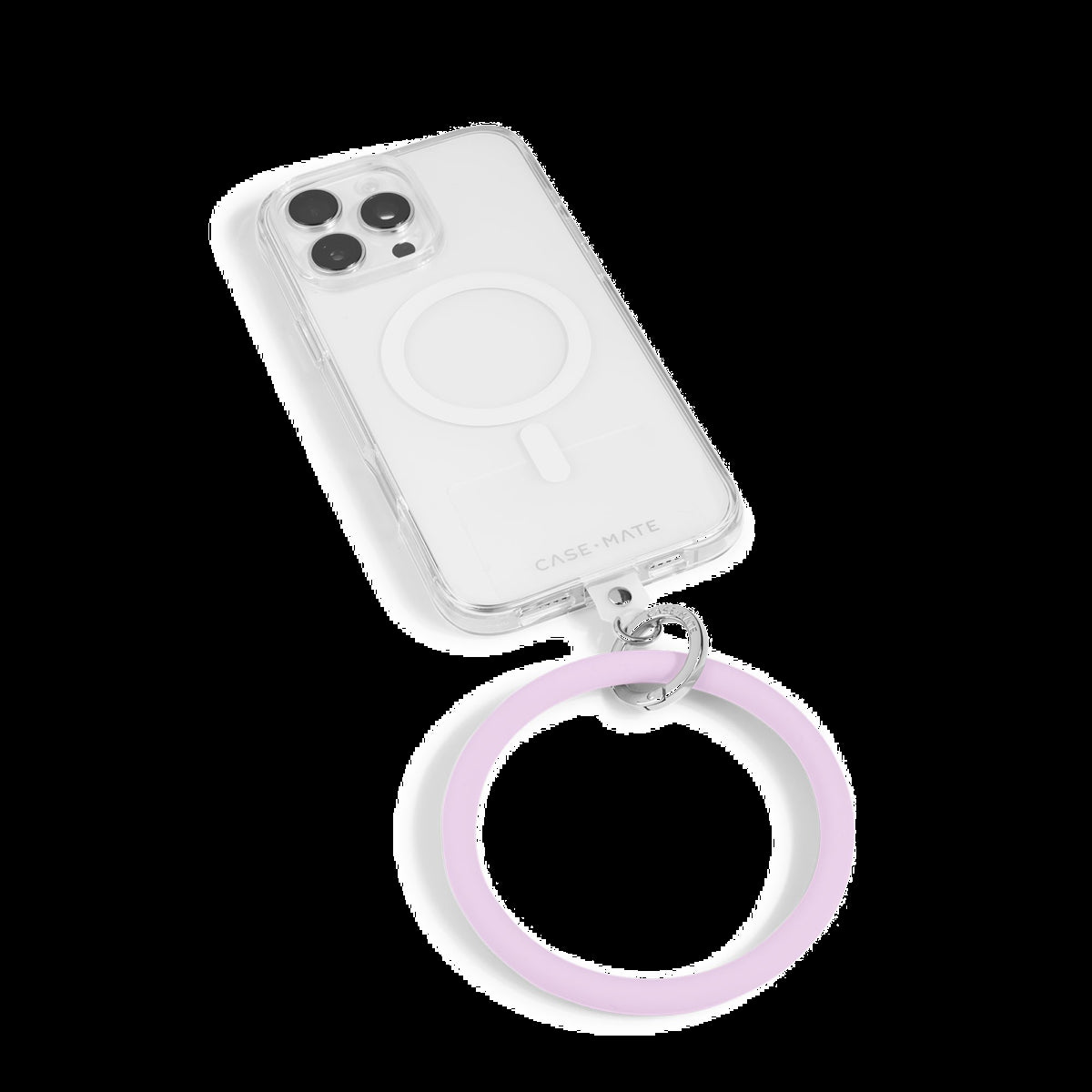 The Case-Mate Phone Bangle is a sleek bracelet for hands-free phone carrying. It fits all phone cases and allows charging without removal, perfect for an on-the-go lifestyle.