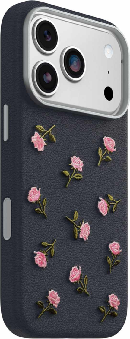 OtterBox - Symmetry Cactus Leather Embroidery MagSafe Case Manor Bloom for iPhone 18 Pro/17 Pro