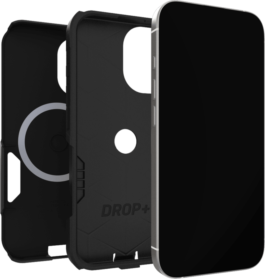 The OtterBox Commuter Series with MagSafe is a rugged, pocket-friendly case offering 3X military standard drop protection and features built-in magnets for MagSafe accessories.
