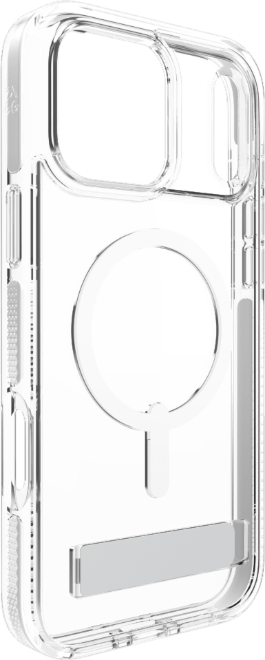 ZAGG - Santa Cruz Snap MagSafe Case with Kickstand for Apple iPhone 17 Pro Max - White