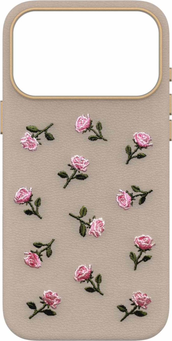 OtterBox - Étui Symmetry Cactus Leather Embroidery MagSafe Cottage Rose pour iPhone 18 Pro Max/17 Pro Max