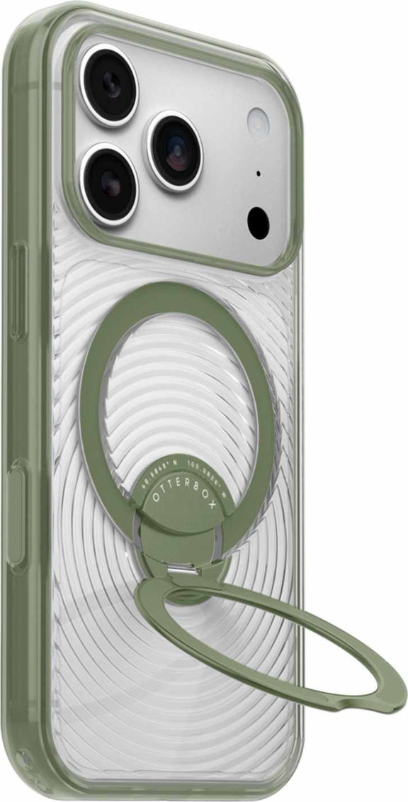 OtterBox - Symmetry Stand MagSafe Case Calyx Green for iPhone 18 Pro/17 Pro
