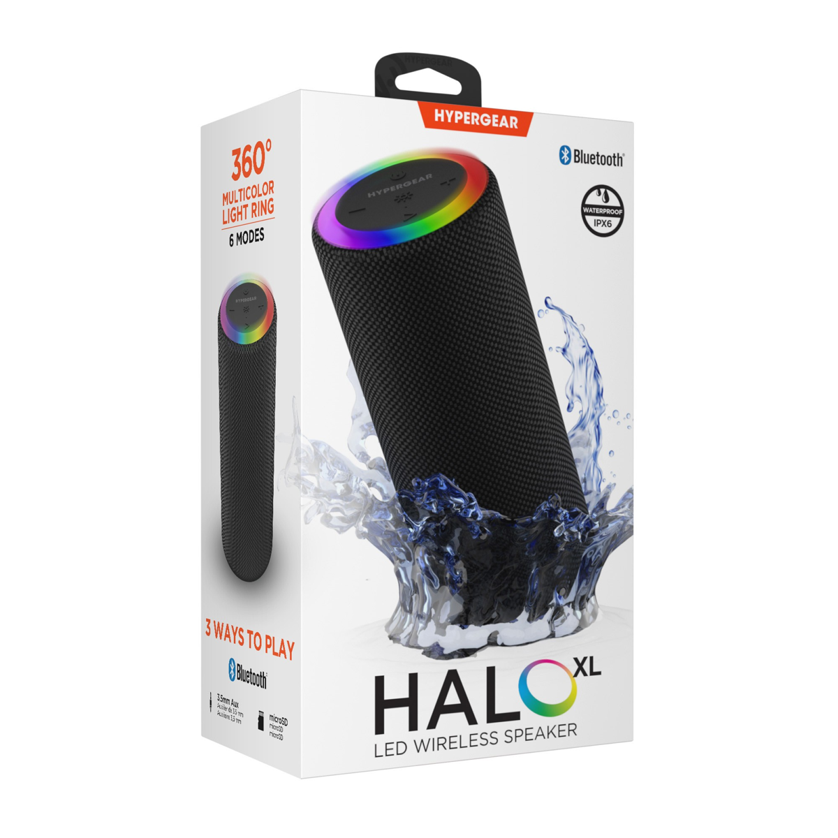 <p>The HyperGear Halo XL Wireless LED Speaker is a waterproof speaker designed with a dynamic multicolour beat-synced light show - perfect for pool parties!</p>