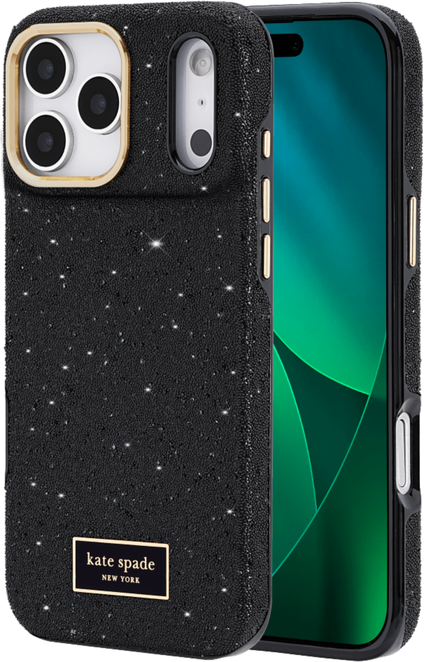 iPhone 17 Pro Max Kate Spade Crystal Pave MagSafe Case - Nightfall