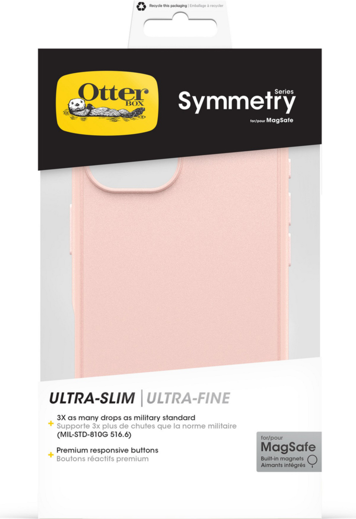 The OtterBox Symmetry Series with MagSafe is a thin case that makes a bold visual statement in a design that's slim and understated.