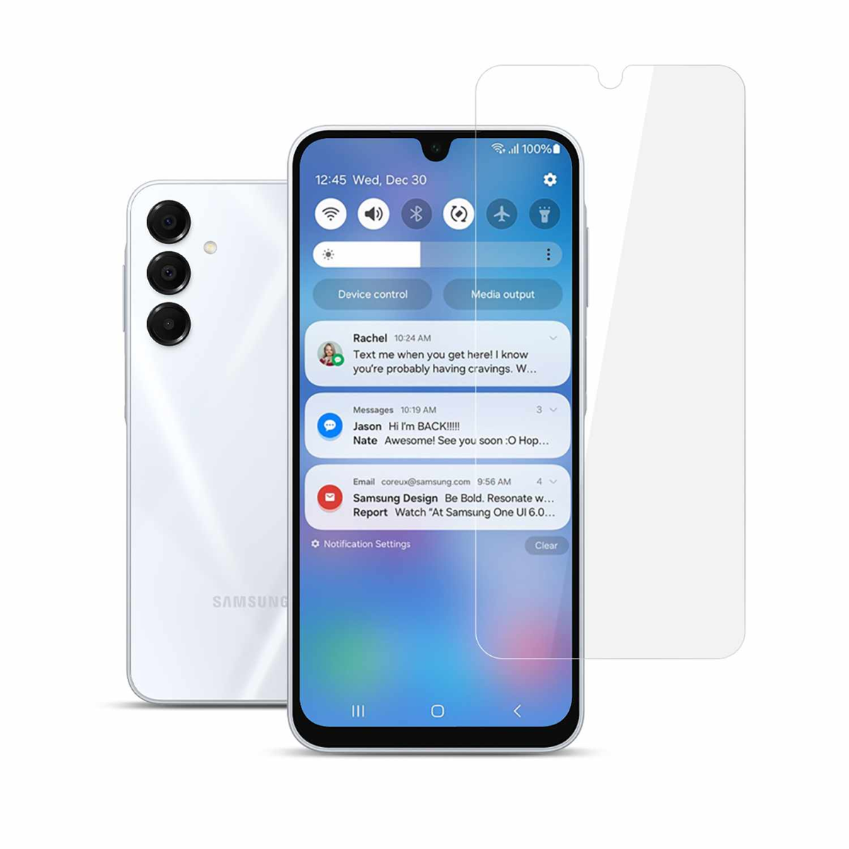 22 Cases 22SPGAA17 Protecteur D'écran en Verre pour Samsung Galaxy A17 5G