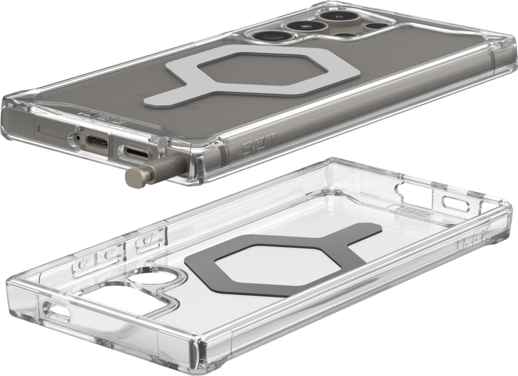 Urban Armor Gear Uag - Plyo Pro Case For Samsung Galaxy S24 Ultra - Ice And Silver