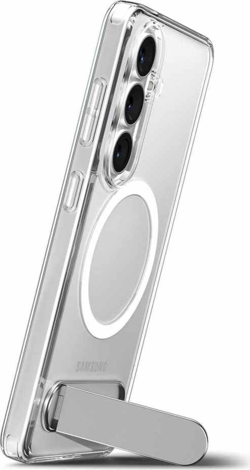 Spigen - Étui Slim Armor Essential S avec aimants, blanc transparent, pour Samsung Galaxy S26+
