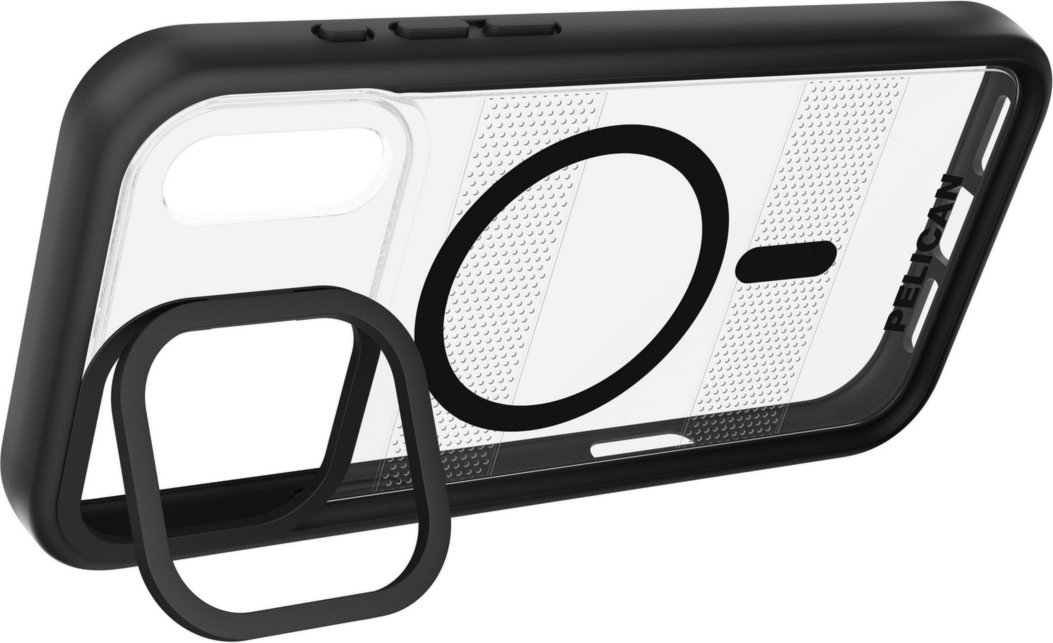 Étui Pelican Protector MagSafe avec support pour iPhone 17 Pro Max - Transparent