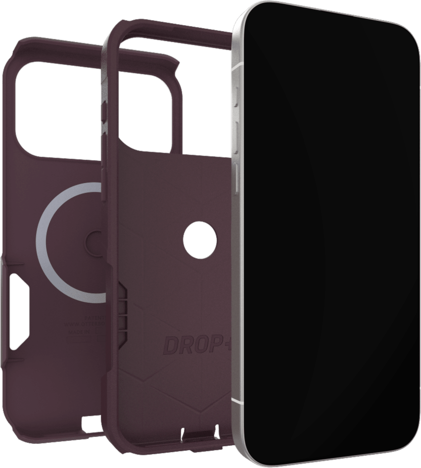 The OtterBox Commuter Series with MagSafe is a rugged, pocket-friendly case offering 3X military standard drop protection and features built-in magnets for MagSafe accessories.
