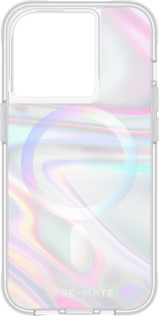 iPhone 15 Pro Case-Mate Soap Bubble MagSafe Case - Iridescent