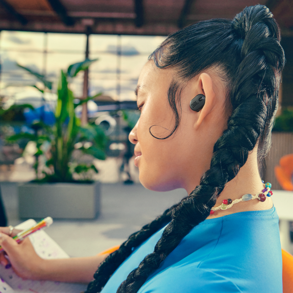Écouteurs Bluetooth sans fil intra-auriculaires avec suppression du bruit JBL - Tune Buds 2 - Noir