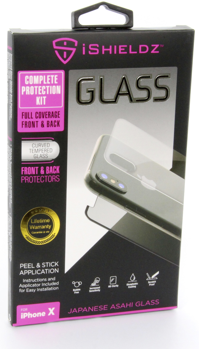 iPhone X/XS 360 Tempered Glass Screen Protector (Front & Back) - Clear