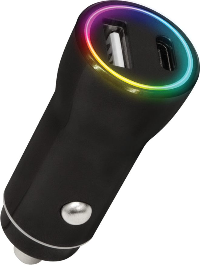 Lucid Charge LED Car Charger Multi-Color