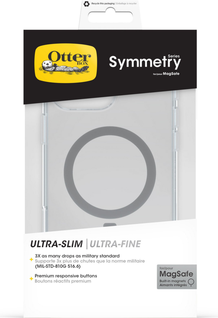 Designed for seamless interaction with Camera Control, the OtterBox Symmetry Clear Series with MagSafe offers reliable protection in an ultra-slim profile.