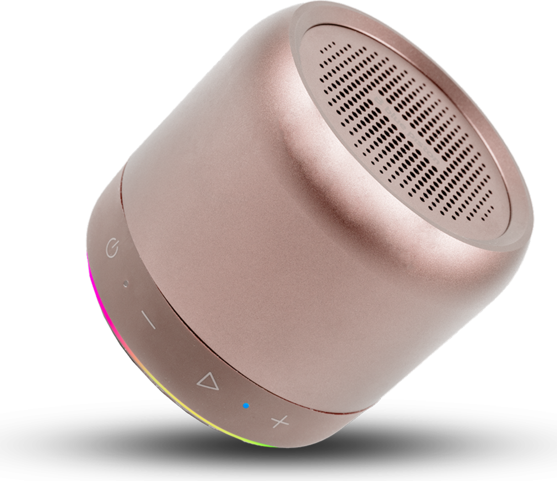 LOGiiX Blue Piston Wave Bluetooth Speaker - Blush