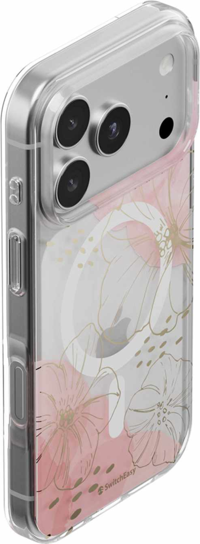 SwitchEasy - Fleur M3D Patterned Protective Case Gold for iPhone 18 Pro/17 Pro