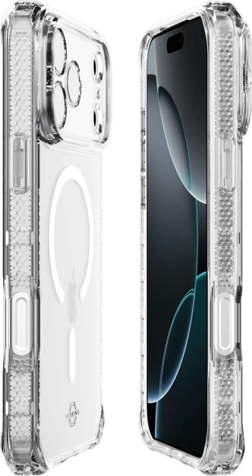 ITSKINS AP7UHMACRTRSP Étui Hybrid_R MagSafe Clear pour iPhone 17 Pro Max