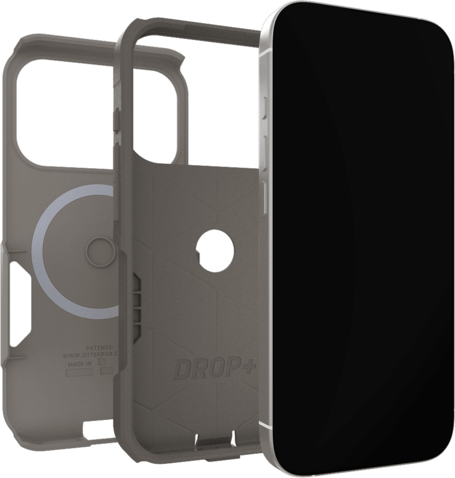 The OtterBox Commuter Series with MagSafe is a rugged, pocket-friendly case offering 3X military standard drop protection and features built-in magnets for MagSafe accessories.