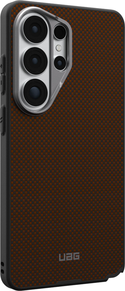 Samsung Galaxy S26 Ultra UAG Fibr Armr avec coque à aimant - Orange/Charbon