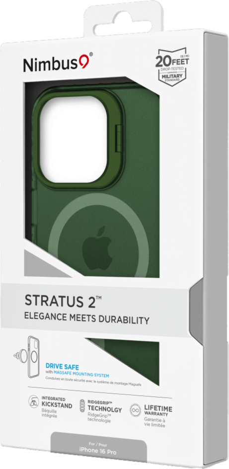 Stratus 2 MagSafe Case Frost Green for iPhone 16 Pro