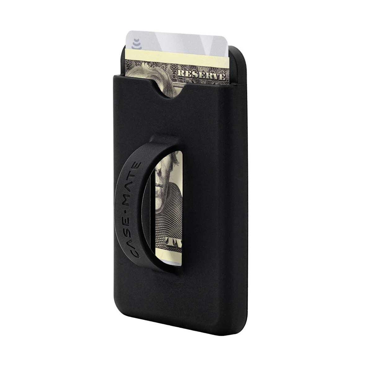 This Case-Mate magnetic wallet provides a secure hold with its built-in loop grip while also holding cards and cash.