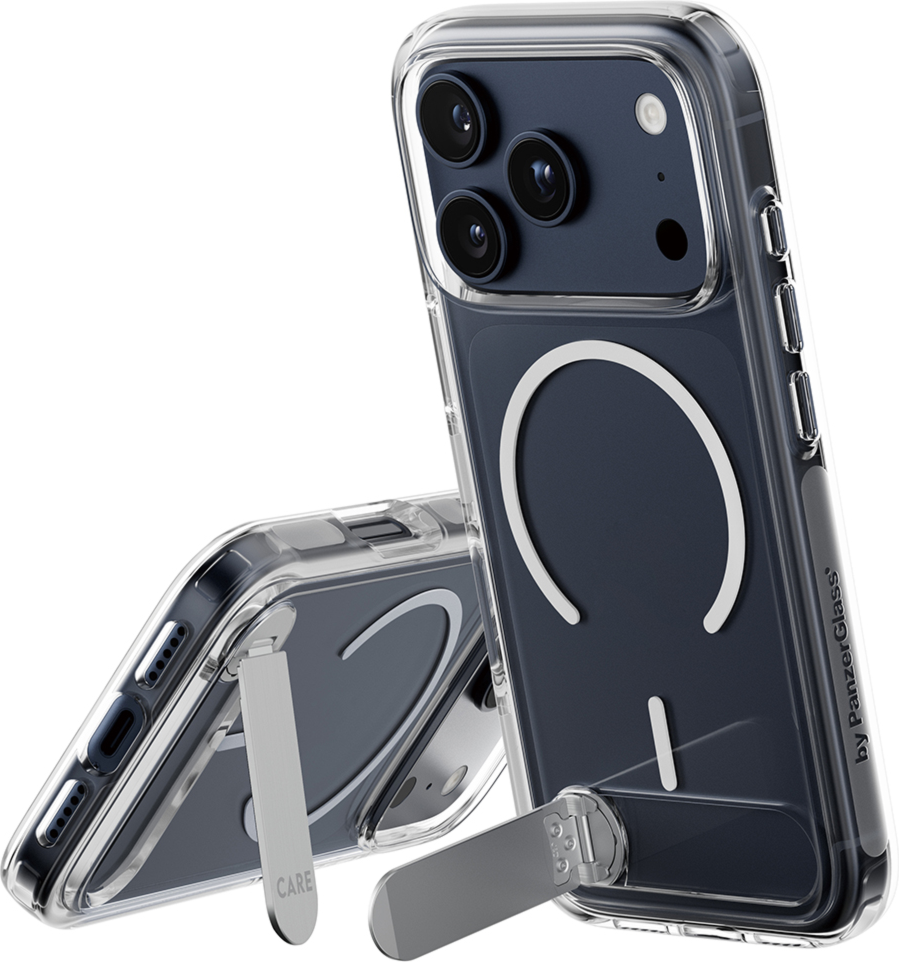 PanzerGlass CARE Kickstand MagSafe iPhone 18 Pro/17 Pro - Clear
