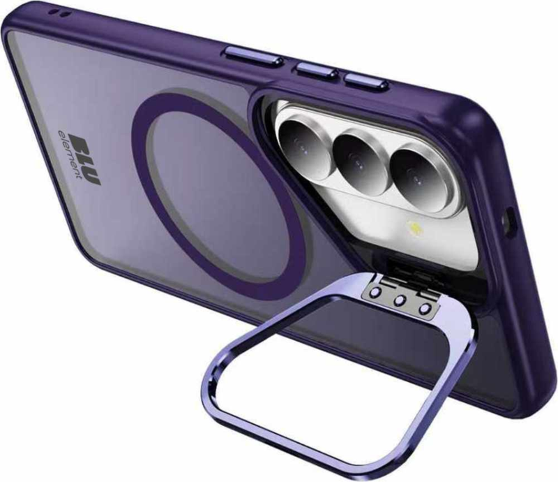 Blu Element BECKS268 Étui Chromatic Kick avec Magnets Violet Foncé pour Samsung Galaxy S26+