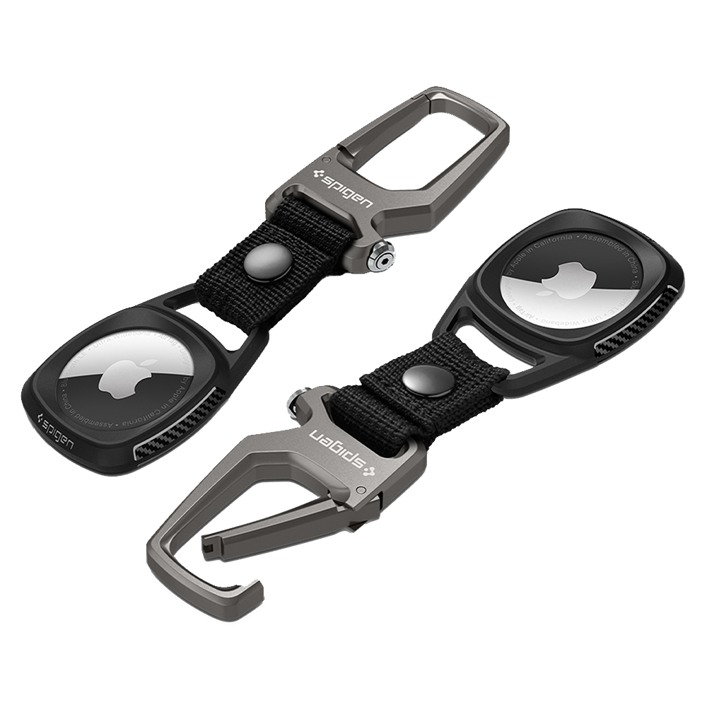 Spigen - Lot de 2 porte-clés Core Armor pour Apple AirTag - Noir mat