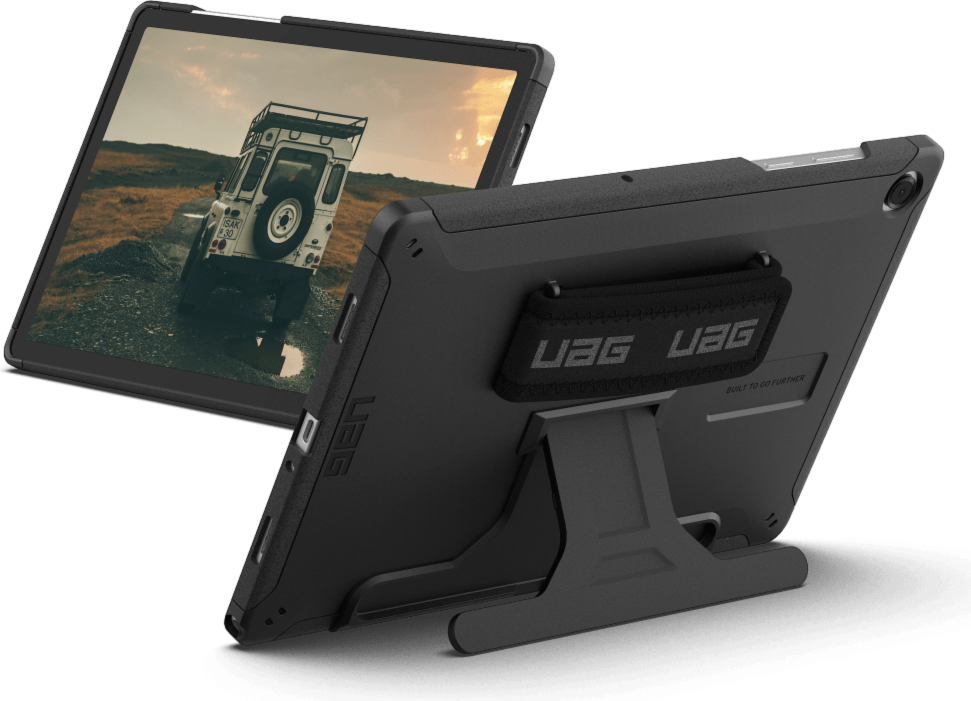 UAG - Scout Case w/Kickstand & Handstrap Black for Samsung Galaxy Tab A11+/Galaxy Tab A9+