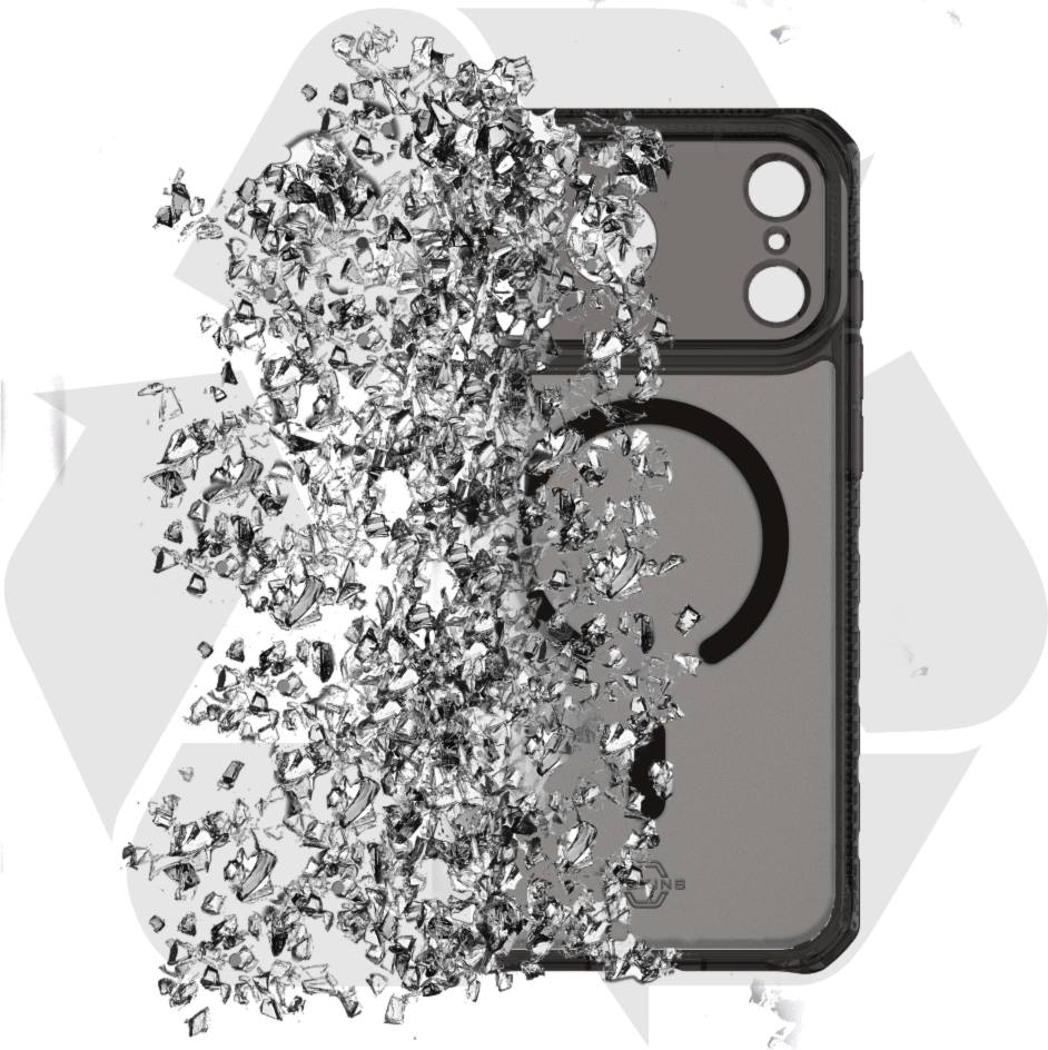 ITSKINS - Hybrid_R Vapor MagSafe Case Smoke for iPhone 17 Pro
