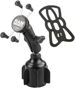 The RAM X-Grip with Stubby Cup Holder Base is a rugged vehicle mount that offers a no-bulk design with great holding power. An Ideal mount solution for any vehicle with a cup holder.