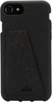 Pela - iPhone SE (2020)/8/7/6S/6 Compostable Eco-Friendly Wallet Case - Black