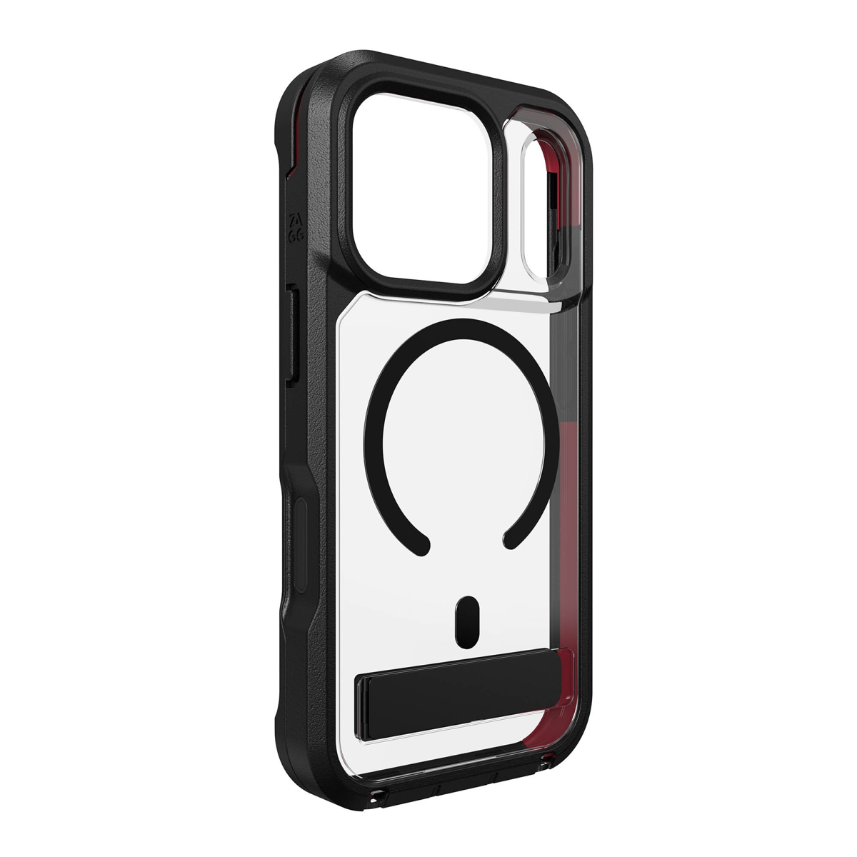 iPhone 18 Pro/17 Pro ZAGG Coque Sedona Snap Kickstand en graphène - Noir fumé