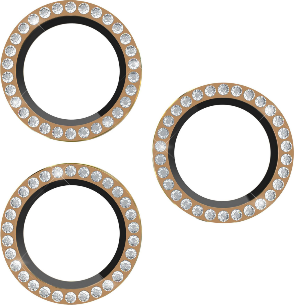 Kate Spade - Aluminum Ring Camera Lens Glass Protector for Apple iPhone 17 Pro Max  /  iPhone 17 Pro - Set in Stone Gold