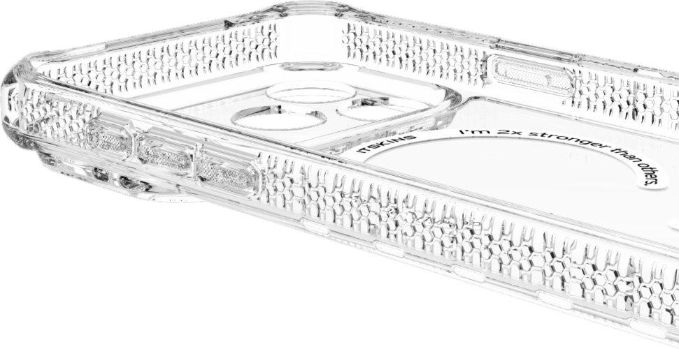 ITSKINS AP7UHMACRTRSP Étui Hybrid_R MagSafe Clear pour iPhone 17 Pro Max