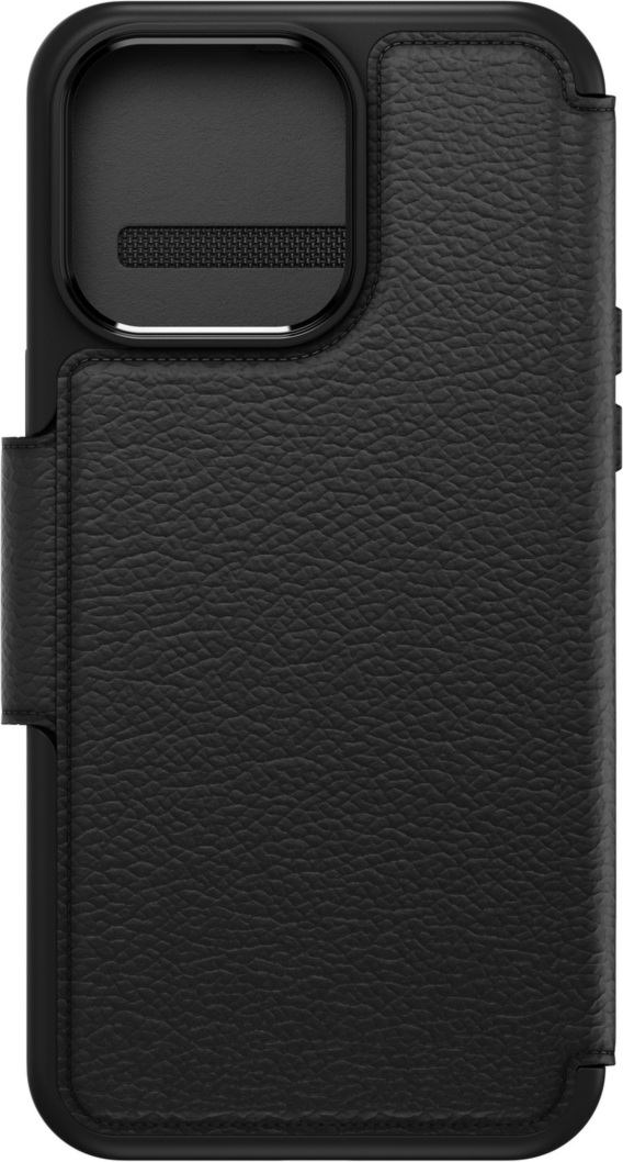 iPhone 15 Pro Max Otterbox Strada Leather Folio Case - Black (Shadow)