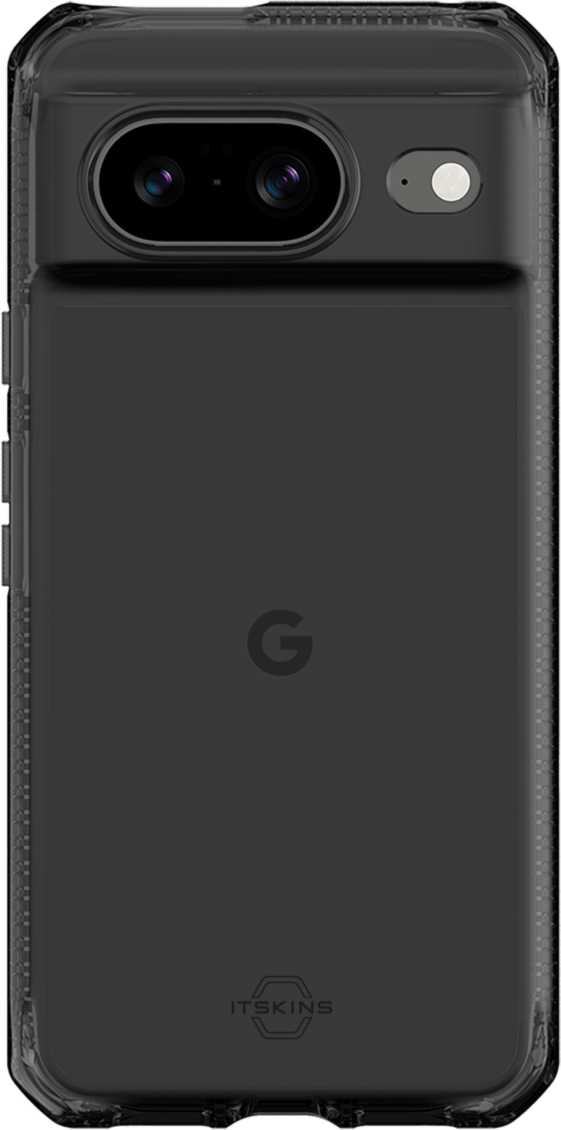 Itskins - Hybridr Clear Case For Google Pixel 8 - Black And Transparent