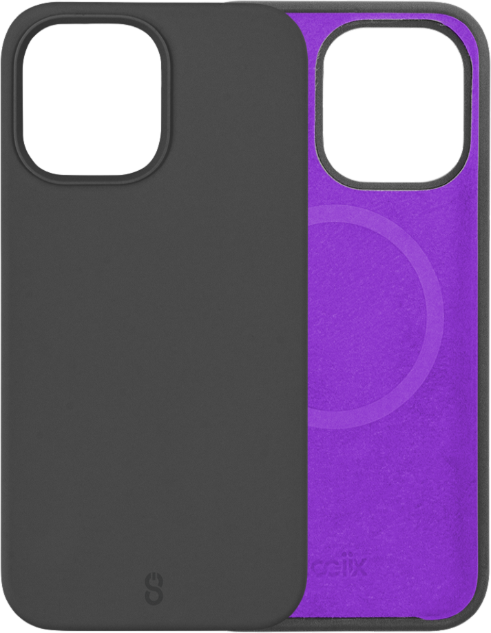 LOGiiX  - iPhone 13 Pro Max - Silicone Case Vibrance Mag - Black