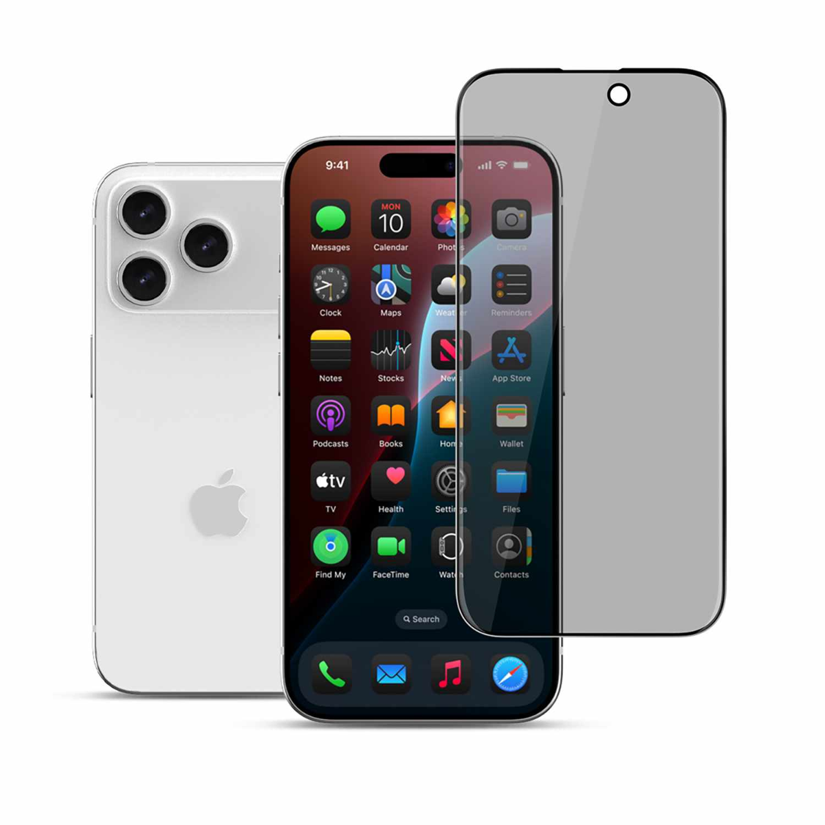 22 cases - Privacy Tempered Glass Screen Protector for iPhone 17 Pro Max