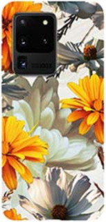 Galaxy S20 Ultra Nutrisiti Eco Printed Marble Case - Sunset Flower