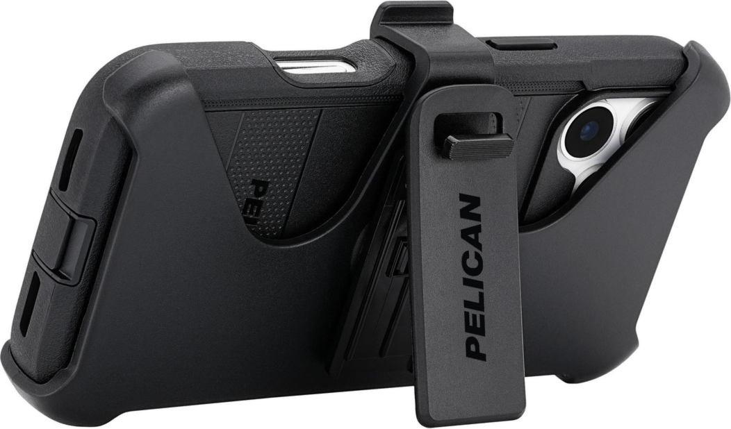Pelican - Coque MagSafe Voyager avec étui ceinture pour Apple iPhone 17 Pro Max - Noir
