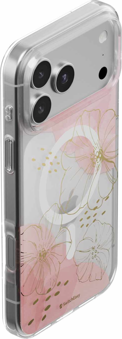 SwitchEasy - Fleur M3D Patterned Protective Case Gold for iPhone 18 Pro Max/17 Pro Max