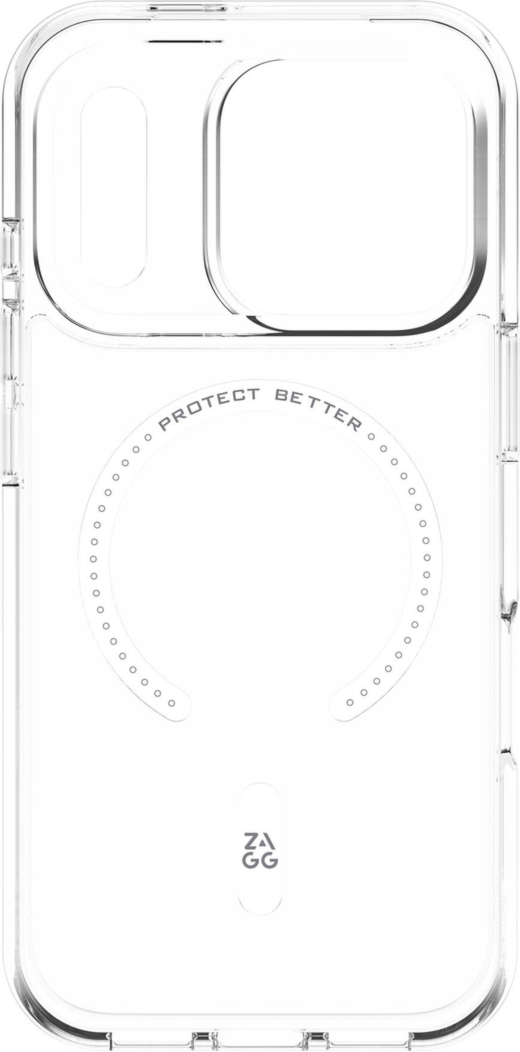 ZAGG - Étui Crystal Palace Snap MagSafe Lite pour Apple iPhone 18 Pro/17 Pro - Clair