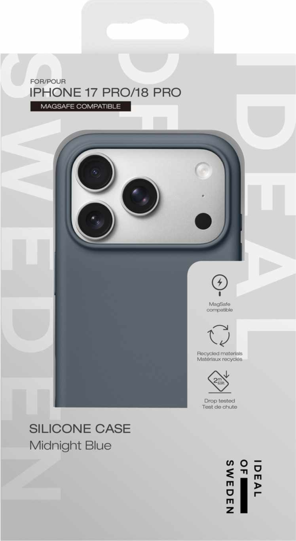 Ideal of Sweden - Silicone MagSafe Case Midnight Blue for iPhone 18 Pro/17 Pro