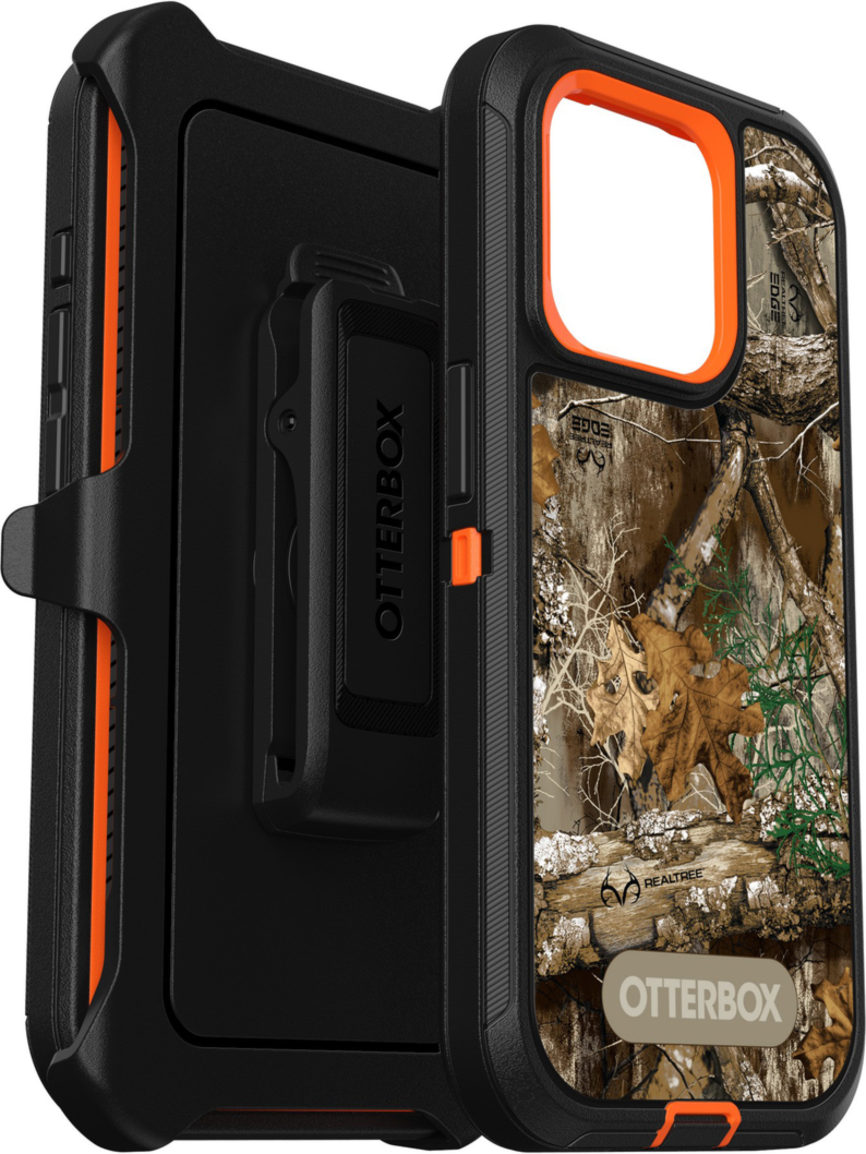 iPhone 15 Pro Otterbox Defender Graphics Series Case - Black (RealTree Edge)