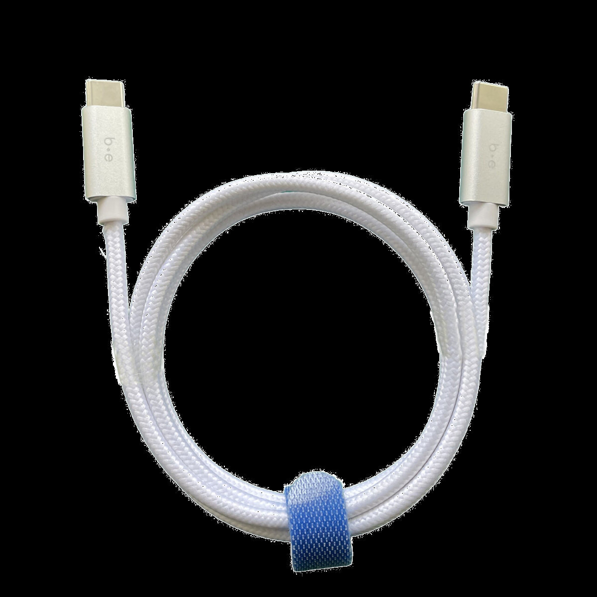 BEC2C5W Braided Charge/Sync USB-C to USB-C Cable 4ft White