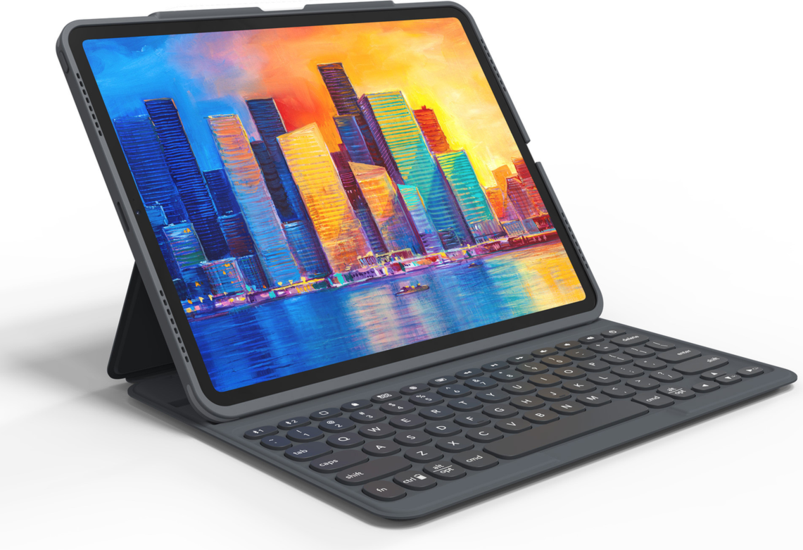 ZAGG Pro Keys Case for iPad Pro 11in (2022-2018) - Black/Grey