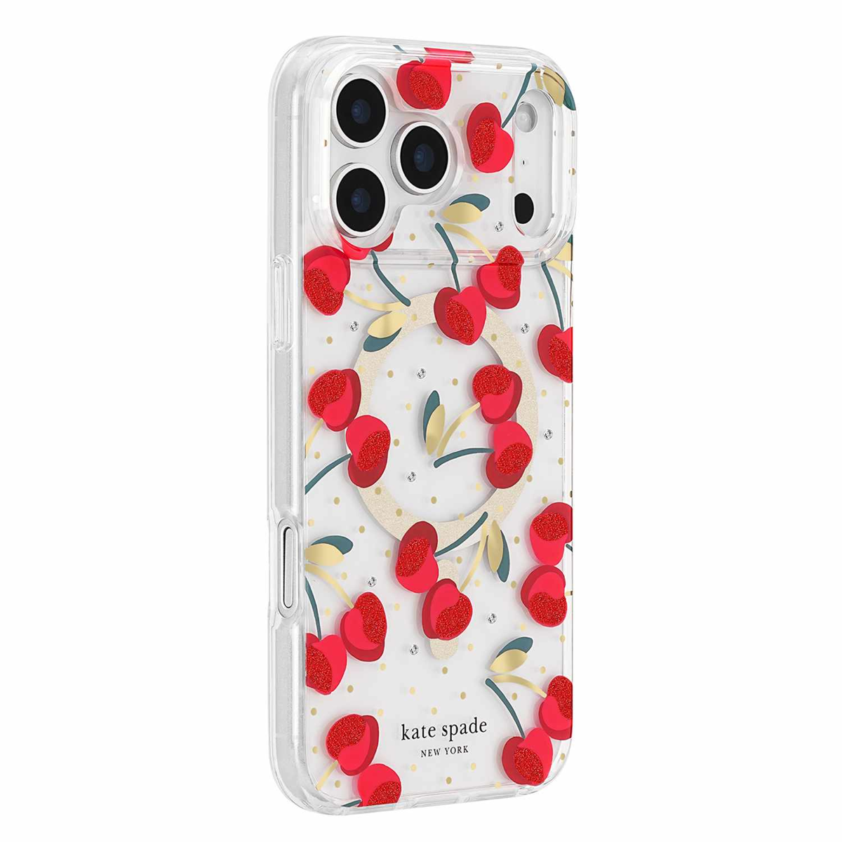 Kate Spade - Protective MagSafe Case Cherry Dot for iPhone 18 Pro/17 Pro