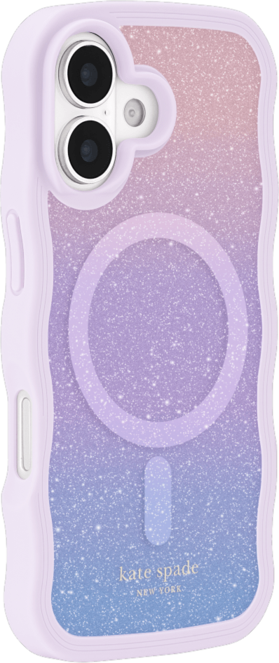 Kate Spade - Wavy MagSafe Case Opal Glitter for iPhone 17